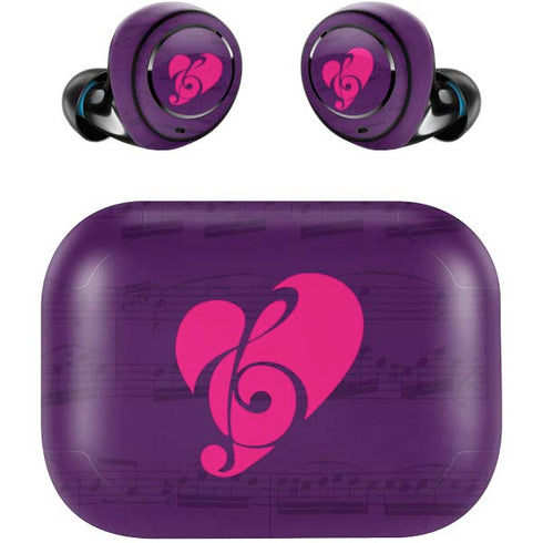 Purple Musical Notes Amazon Echo Buds Skin