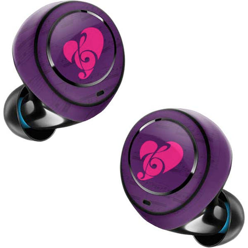 Purple Musical Notes Amazon Echo Buds Skin