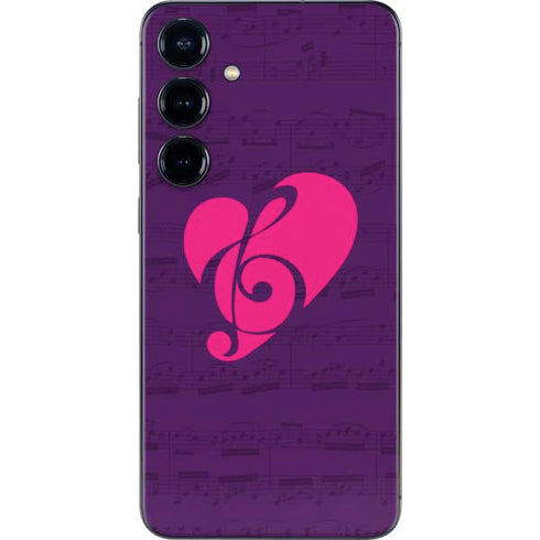 Purple Musical Notes Galaxy A16 5G Skin