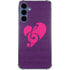 Purple Musical Notes Galaxy A35 5G Clear Case