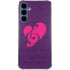 Purple Musical Notes Galaxy A55 5G Clear Case