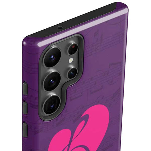 Purple Musical Notes Galaxy S23 Ultra Pro Case