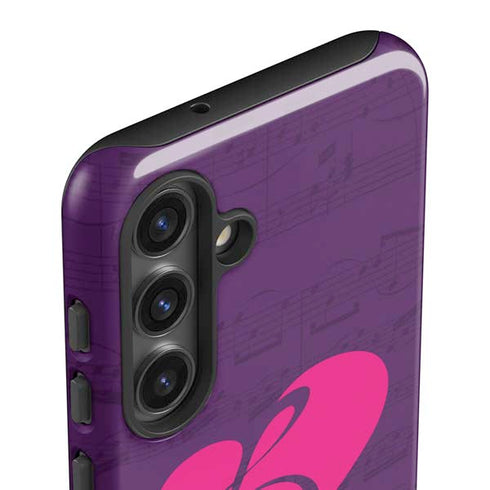 Purple Musical Notes Galaxy S25 Impact Case