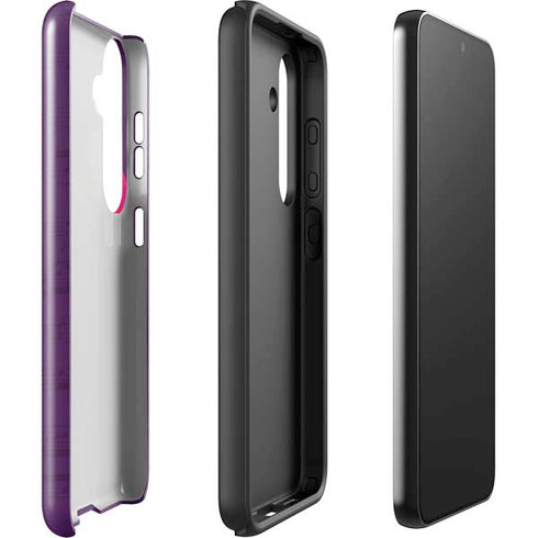 Purple Musical Notes Galaxy S25 Impact Case