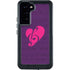 Purple Musical Notes Galaxy S24 Plus Waterproof Case