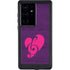 Purple Musical Notes Galaxy S24 Ultra Waterproof Case