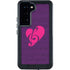 Purple Musical Notes Galaxy S24 Waterproof Case