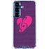 Purple Musical Notes Galaxy S25 Clear Case