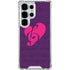 Purple Musical Notes Galaxy S25 Ultra Clear Case