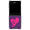 Purple Musical Notes Galaxy Z Flip6 Clear Case