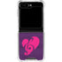 Purple Musical Notes Galaxy Z Flip6 Clear Case