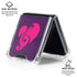 Purple Musical Notes Galaxy Z Flip6 Clear Case