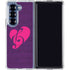Purple Musical Notes Galaxy Z Fold6 Clear Case
