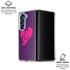 Purple Musical Notes Galaxy Z Fold6 Clear Case