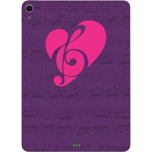 Purple Musical Notes Apple iPad Air Skin