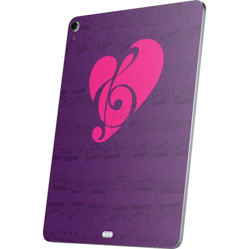 Purple Musical Notes Apple iPad Air Skin