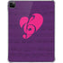 Purple Musical Notes iPad Pro 11in (2024) Clear Case