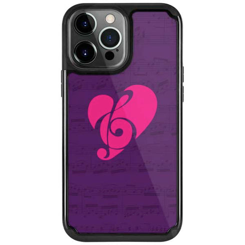 Purple Musical Notes iPhone Cases