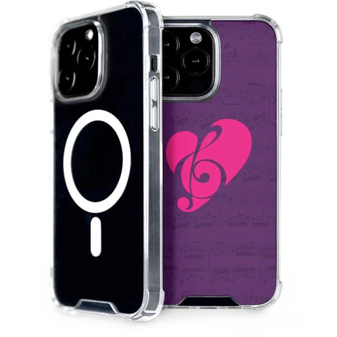 Purple Musical Notes iPhone Cases