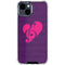 Purple Musical Notes iPhone 15 Clear Case