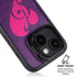 Purple Musical Notes iPhone 15 Plus Kickstand Case