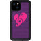 Purple Musical Notes iPhone 15 Plus Waterproof Case