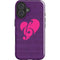 Purple Musical Notes iPhone 16 Impact Case