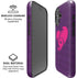 Purple Musical Notes iPhone 16 Magsafe Impact Case