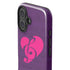 Purple Musical Notes iPhone 16 Plus Impact Case