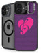 Purple Musical Notes iPhone 16 Plus Kickstand Case