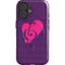 Purple Musical Notes iPhone 16 Plus Magsafe Impact Case