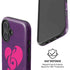 Purple Musical Notes iPhone 16 Plus Magsafe Impact Case