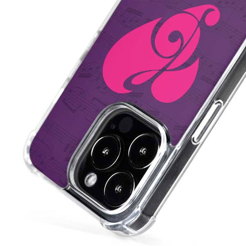 Purple Musical Notes iPhone 16 Pro Max MagSafe Case