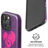Purple Musical Notes iPhone 16 Pro Max Magsafe Impact Case