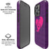 Purple Musical Notes iPhone 16 Pro Max Magsafe Impact Case