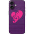 Purple Musical Notes iPhone 16 Skin