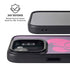 Purple Musical Notes iPhone 16e Kickstand Case