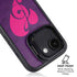 Purple Musical Notes iPhone 16e Kickstand Case