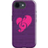 Purple Musical Notes iPhone 16e Impact Case