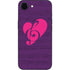 Purple Musical Notes iPhone 16e Skin
