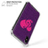 Purple Musical Notes iPhone X/XS Clear Case