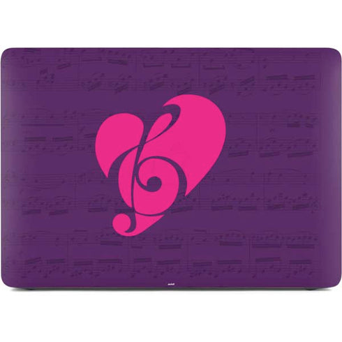 Purple Musical Notes Apple MacBook Air Skin