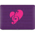 Purple Musical Notes Apple MacBook Air Skin