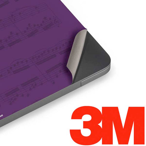 Purple Musical Notes Apple MacBook Air Skin
