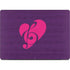 Purple Musical Notes Apple MacBook Pro 14-inch Skin