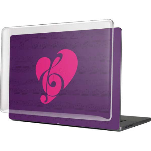 Purple Musical Notes MacBook Cases