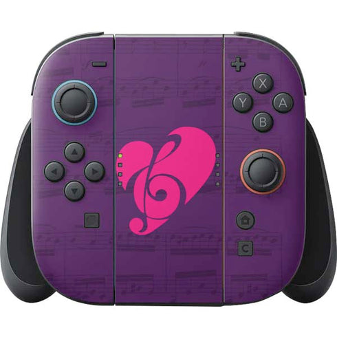 Purple Musical Notes Nintendo Skins