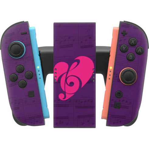 Purple Musical Notes Nintendo Switch 2 (2025) Joy-Con Controller Skin