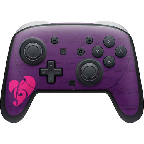 Purple Musical Notes Nintendo Skins