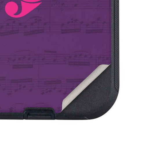 Purple Musical Notes Otterbox Defender iPhone Skin